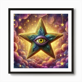 All Seeing Star Art Print