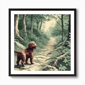 Puppy Scenes 1 Art Print