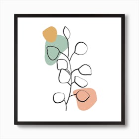 Abstract Leaf Art Print