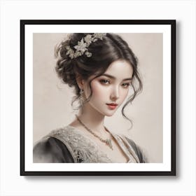 Chinese Girl Art Print