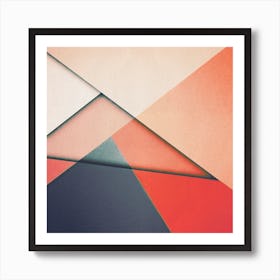 Triangular Camouflage 3 Art Print