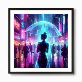 Futuristic Cityscape Art Print