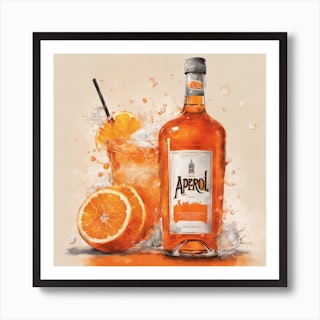 Aperol Spritz in a Glass Art Board Print for Sale by Jay-cm