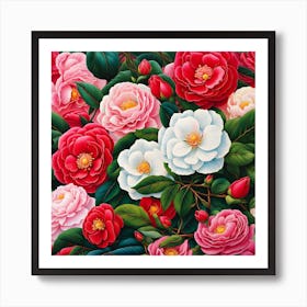 Camellia's Secret Garden Art Print