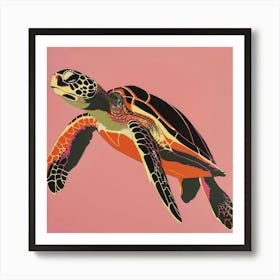 Sea Turtle Canvas Print 1 Art Print