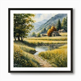 'River Valley' Art Print