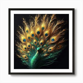 Peacock Painting Art Print