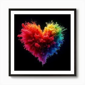 Rainbow Heart 5 Art Print