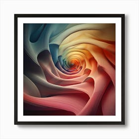 'Spiral Spectrum', an artwork where digital fluidity meets the warmth of a natural palette. This piece captures the hypnotic beauty of a vortex, with layers of texture that draw the eye inward to infinite depths.  Digital Fluid Art, Hypnotic Vortex, Natural Palette.  #SpiralSpectrum, #DigitalArt, #TexturedWarmth.  'Spiral Spectrum' is a captivating digital masterpiece, perfect for those who appreciate the fusion of technology and art. It brings a modern twist to the classic appeal of warm colors, creating a statement piece that is both engaging and soothing. It's an ideal choice for a contemporary space that values design and innovation. Art Print