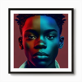 Portrait Of A Black Man Art Print