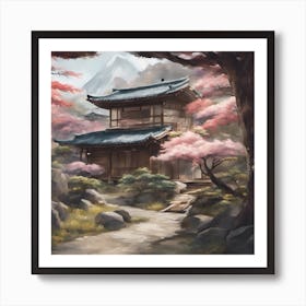 Asiatic Natural Japanese Home Art Print