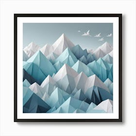 Mountains In The Sky Art Print