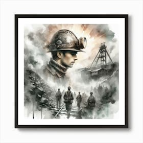 Miners Art Print