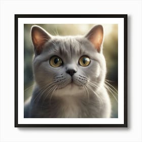 British Shorthair Cat 10 Art Print