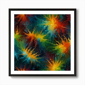 Rainbow Explosion Art Print