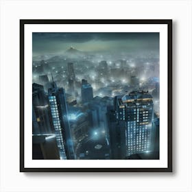 Futuristic Cityscape Art Print