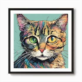 Cat Painting Art Print