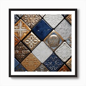 Ceramic Tile Mosaic Art Print