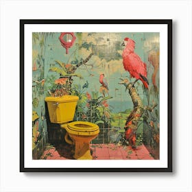 Tropical Bathroom 5 Art Print