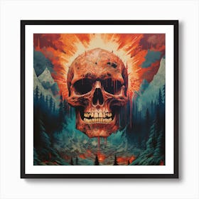 Skull Of Hell Art Print