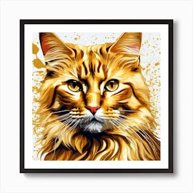 Cat Painting 13 Art Print