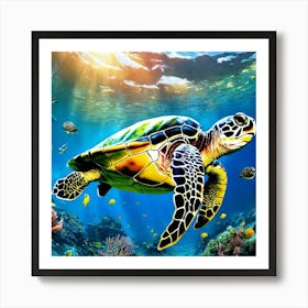 Sea Turtle 1 Art Print