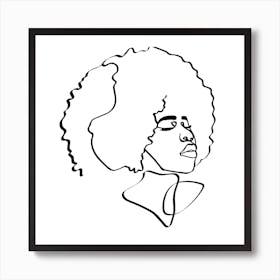 Soul Fro Square Art Print