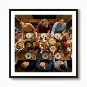 Thanksgiving Dinner 2 Art Print