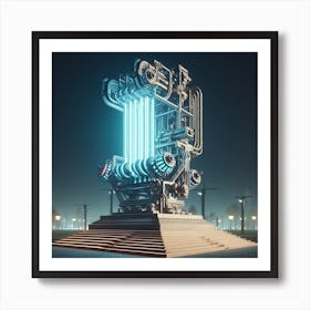 Energy Statue Art Print