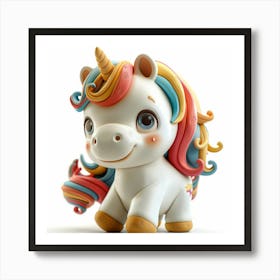 Unicorn Figurine 55 Art Print