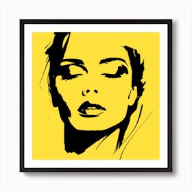 Woman Face 1 Exp 1 Art Print