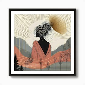 Portrait Of A Woman 23 Art Print