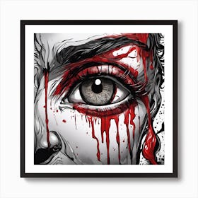 Bloody Eye Art Print