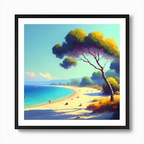 Landscape Painting 133 Art Print