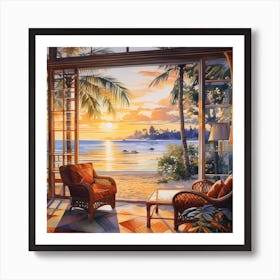 Tropical Twilight Tranquility 1 Art Print