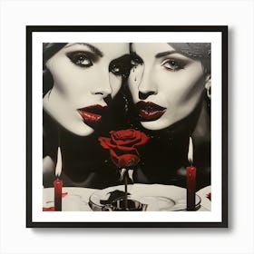 Splash of Red Art Print