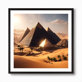 Egyptian Pyramids 1 Art Print