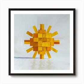 Yellow Sun 2 Art Print