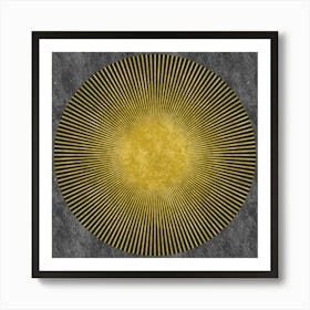 Golden Sunburst Art Print
