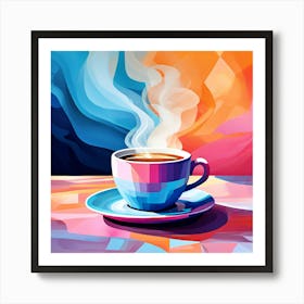 Coffee Painting art print Art Print