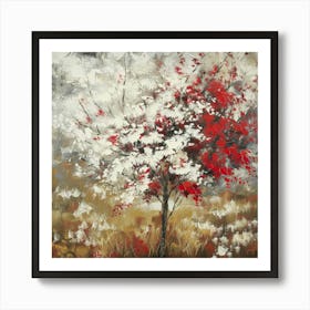 Red Cherry Tree 1 Art Print