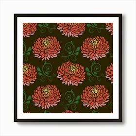 Chrysanthemums Art Print