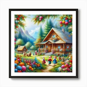 House In The Forest Art Print