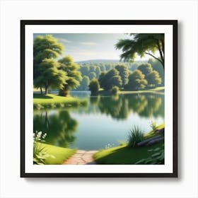 Landscape Painting 235 Art Print