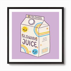 Refreshing Glowing Juice - A Sweet Juice Box Graphic Art Print