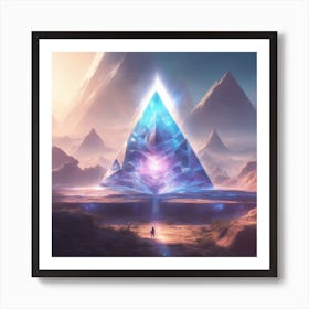 Pyramid Of Light 1 Art Print