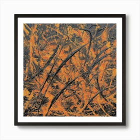 Abstract Painting inspired by Jackson Pollock 3 Art Print