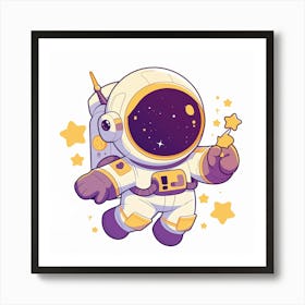 Astronaut In Space 16 Art Print