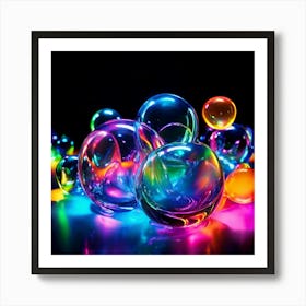 Colorful Bubbles 4 Art Print