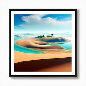 Sand Dunes In The Desert 1 Art Print